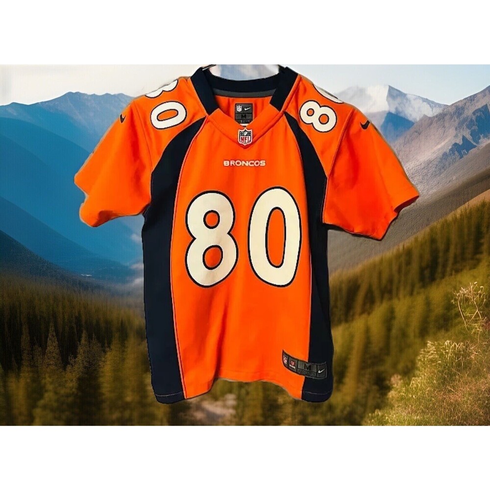 Denver Broncos #80 NIKE  on field  Jersey Youth Medium (10-12) - EUC